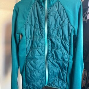 Athleta Teal Puffer Jacket